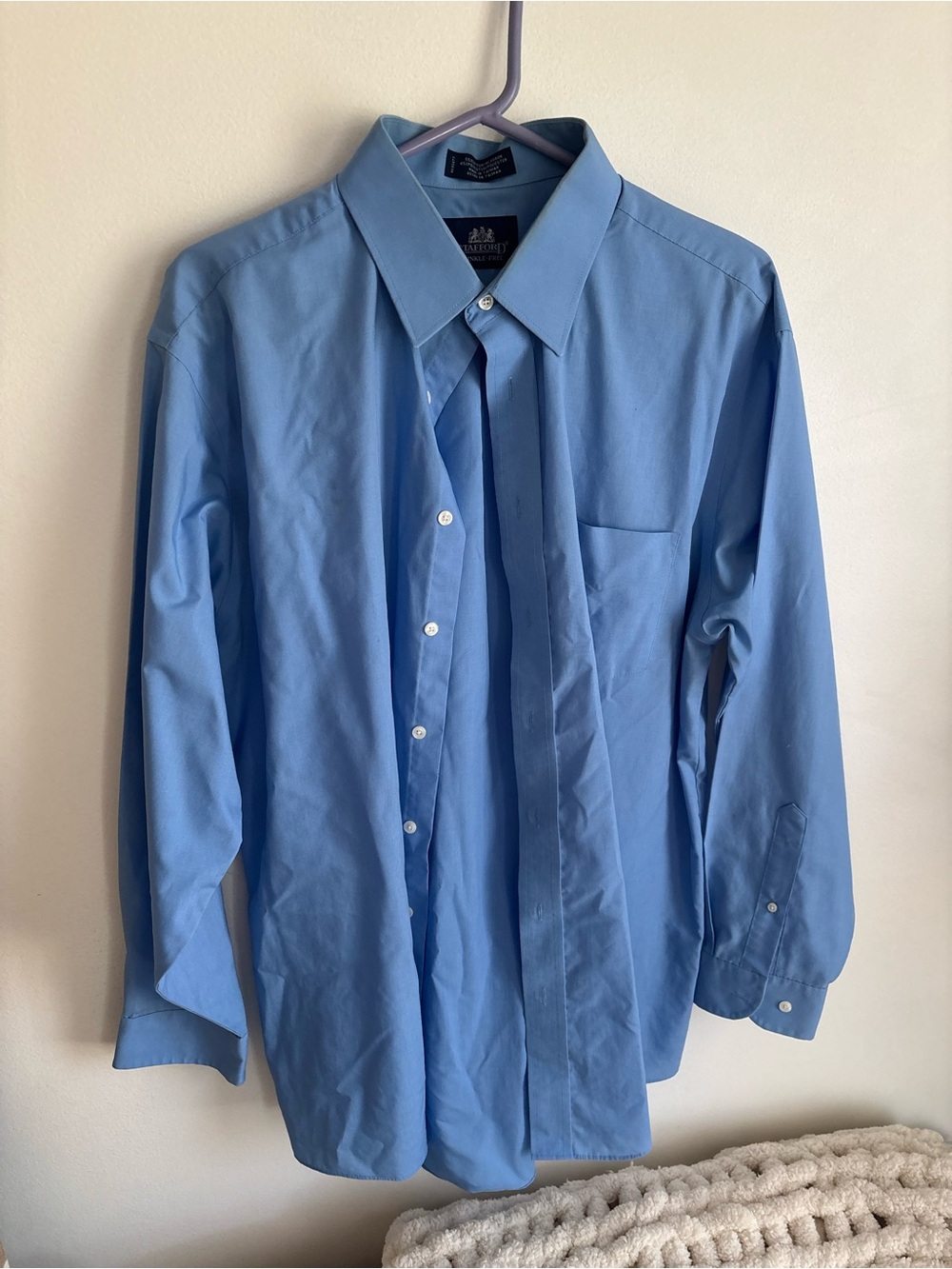 Stafford Men's Light Blue Dress Shirt